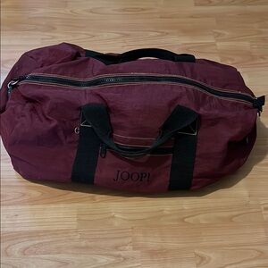 Joop Burgundy Duffle Bag